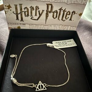 Alex and Ani Silver Deathly Hallows Bracelet